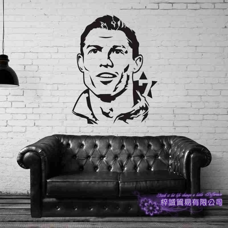 CR7 Роналду футбол плеер Наклейка на стену Спортивная наклейка Детская комната