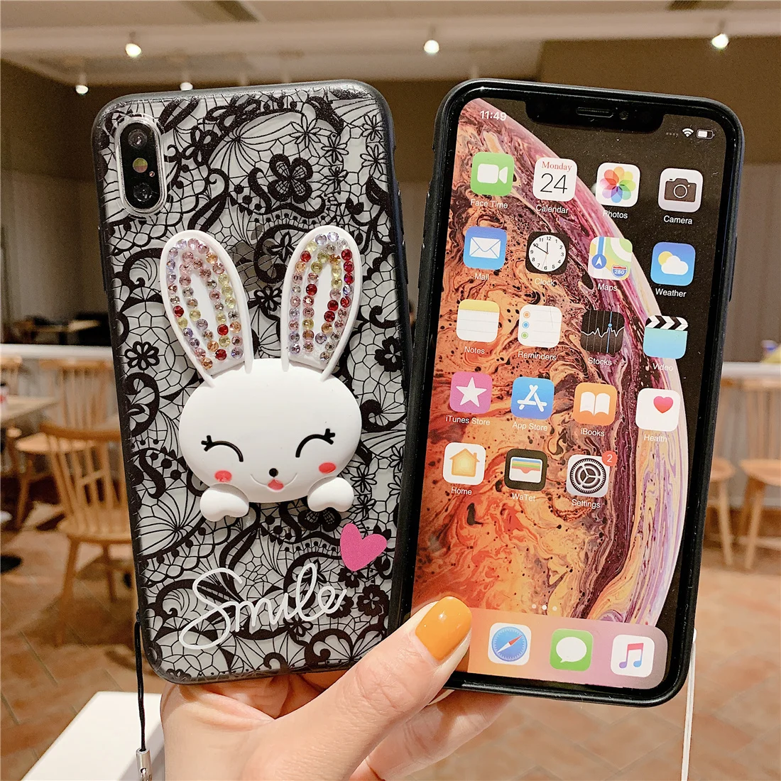 Чехол для Samsung Galaxy J6 J4 Plus 2018 Coque J 6Plus 4 J600 J610 J415 J400 FN DS G Прекрасный стенд веревка Bling