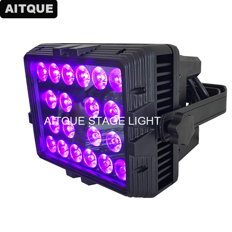 

10pcs Led projector dmx outside wall washer led dmx 20x18w led wall washer dmx uv led spotlight floodlight