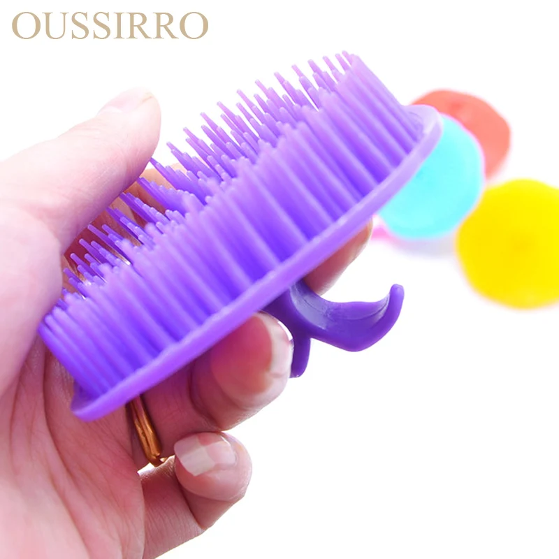 Пластик Отшелушивающий массаж гребень волосы чтобы уменьшить потери волос