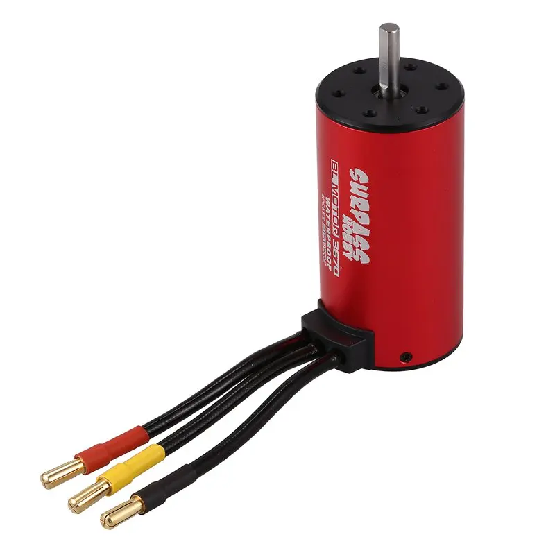 Red SURPASS HOBBY S3670 2150KV 4 полюса Бессенсорный бесщеточный двигатель для 1/8 RC автомобилей грузовиков универсальные запчасти - Цвет: Red
