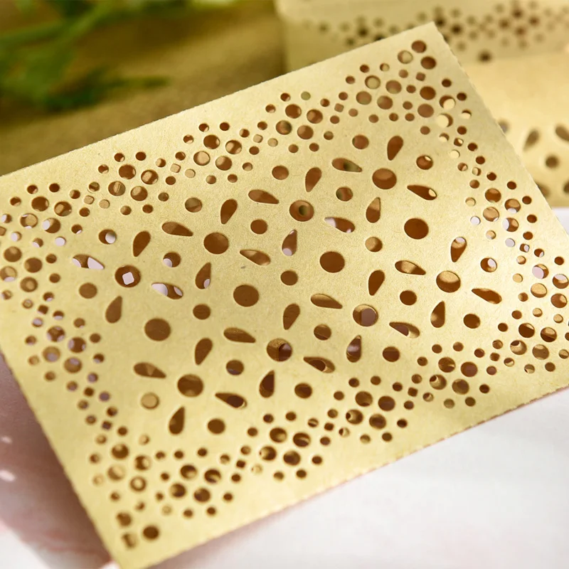 KSCRAFT самодельный тонкий кружевной маленький конверт для скрапбукинга Happy