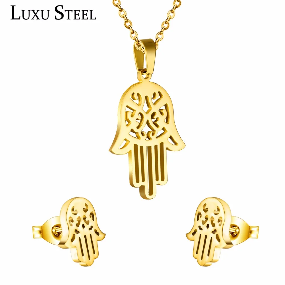 Роскошные Ювелирные изделия Набор для вечерние из нержавеющей стали