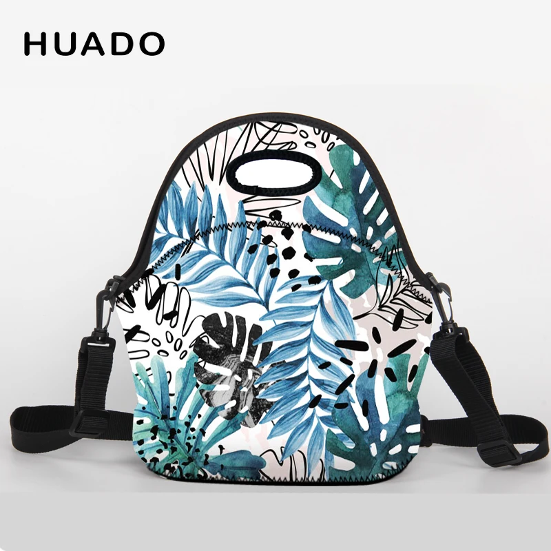 Термосумка на плечо для ланч боксов с 3D принтом животных изолированная сумка еды