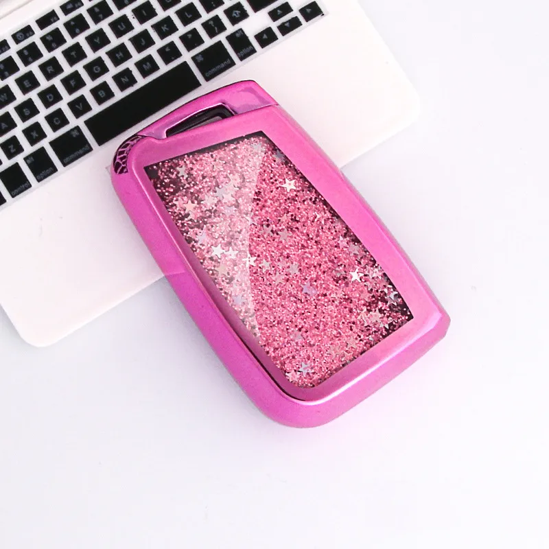 C-Pink Мягкий ТПУ чехол для автомобильного ключа с дистанционным управлением для Volkswagen VW Tiguan MK2 Magotan Passat B8 CC для Skoda Superb A7 - Название цвета: C-Pink