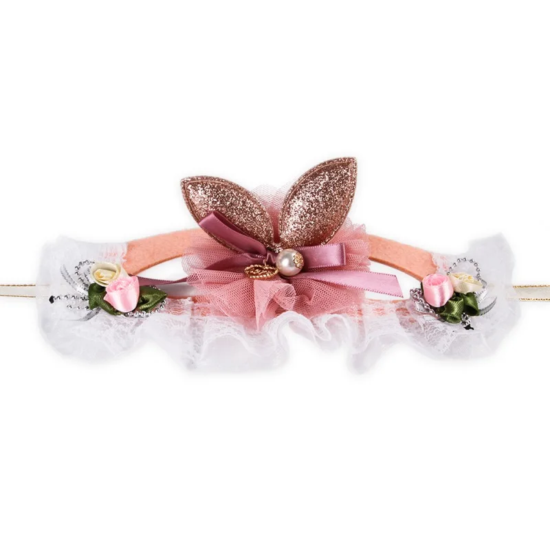 Собака Кошка заколка на волосы для домашних животных милое кружевное кольцо