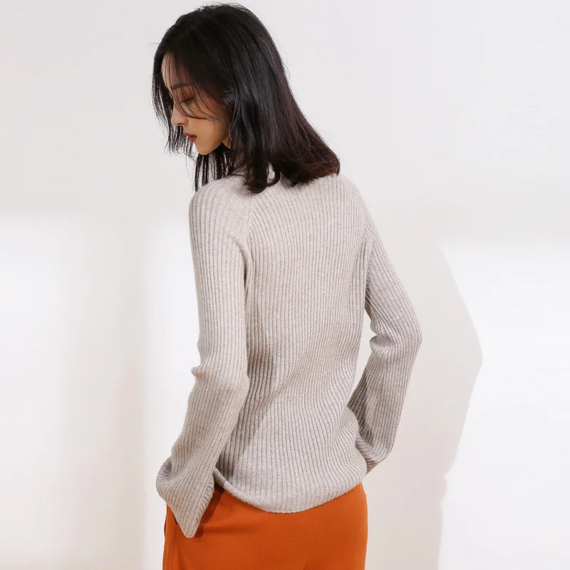 DILLY FASHION winter women rib knitting cashmere wool sweater- GML7236 | Женская одежда