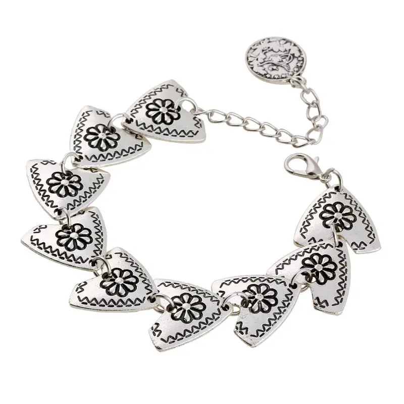 Женский винтажный Шарм браслет Joyme в стиле бохо с серебряным покрытием тибетском