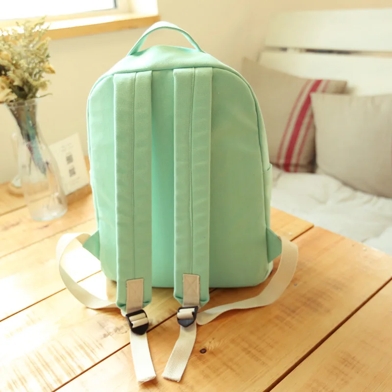 Новый 2016 Дети Симпатичные preppry Стиль Школьные ранцы детей холст Рюкзаки для