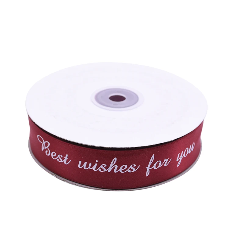 5 м шелковая лента 2,5 см Сатиновые ленты для упаковки, упаковки, рукоделия, для свадебной вечеринки, Рождественское украшение, подарочная лента, бант, упаковка