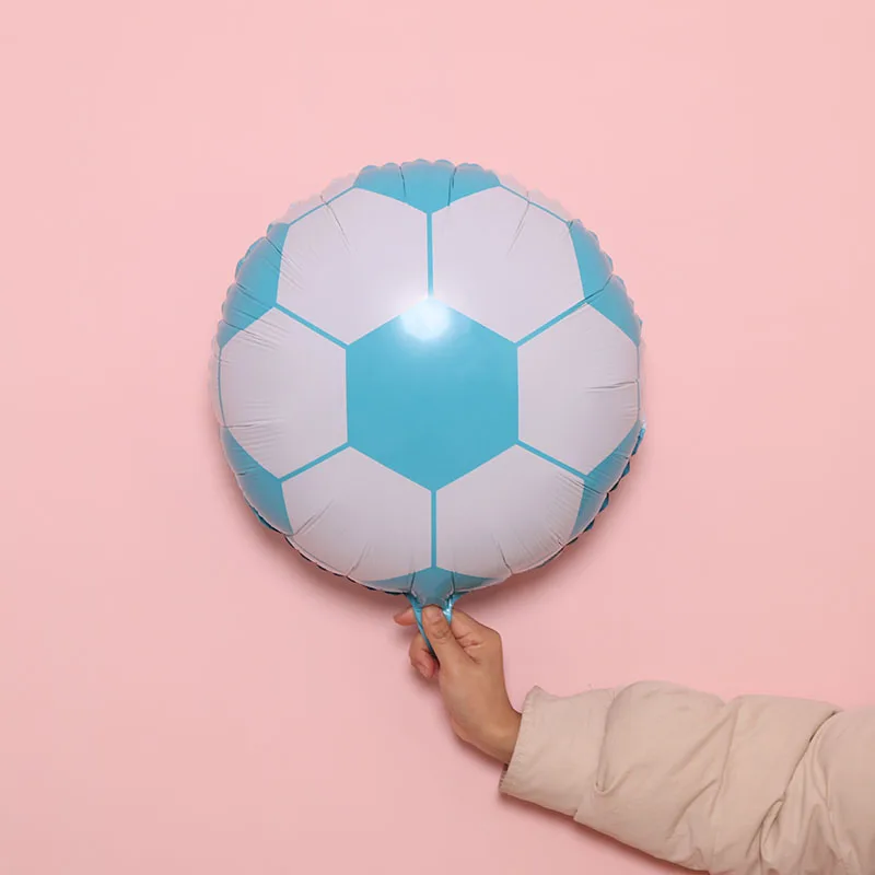 18inch LBlue Soccer STARLZMU 1 шт футбольные шары в виде футбольных мячей баскетбольный Гелиевый шар boby's birthday party украшение футбольные болельщики праздник баллон - Цвет: 18inch LBlue Soccer