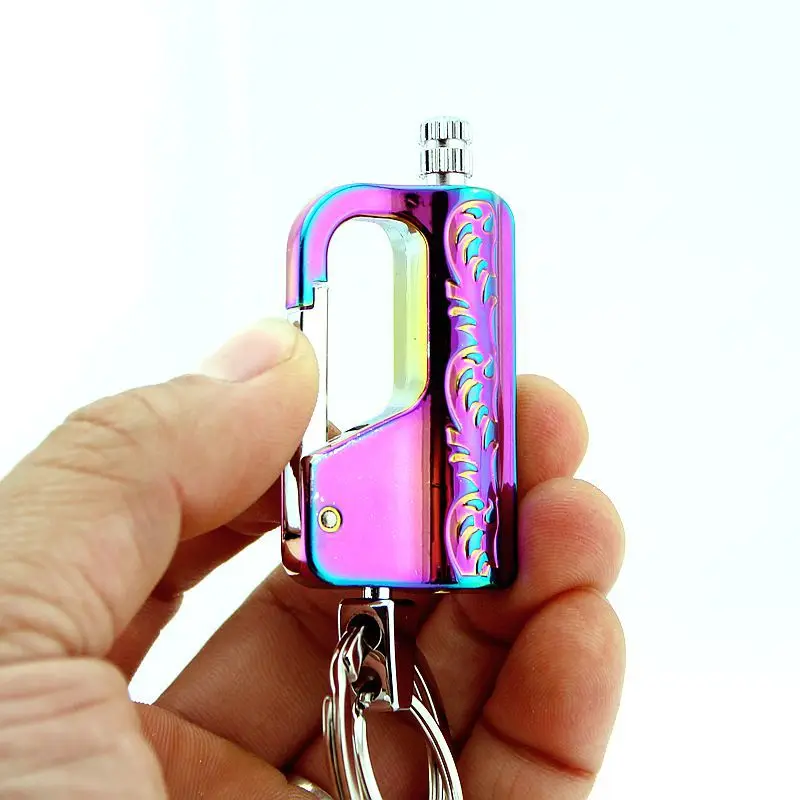 

Portable Creative Stainless Steel Torch Lighter Survival Tool Kerosene Oil Flame Lighter Million Matches Flint Fire Starter