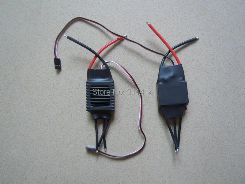3 шт./лот RC хобби ESC 50A поставляется с 3а BEC 2-4S бесщеточный контроллер скорости