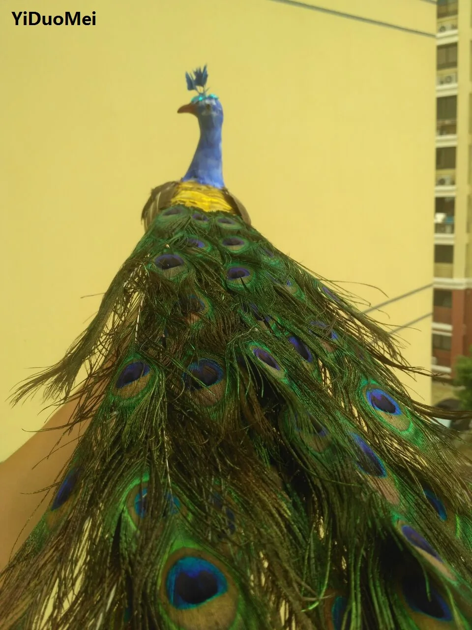 Искусственный Павлин большой 80 см Красивые перья птица ручная работа украшение