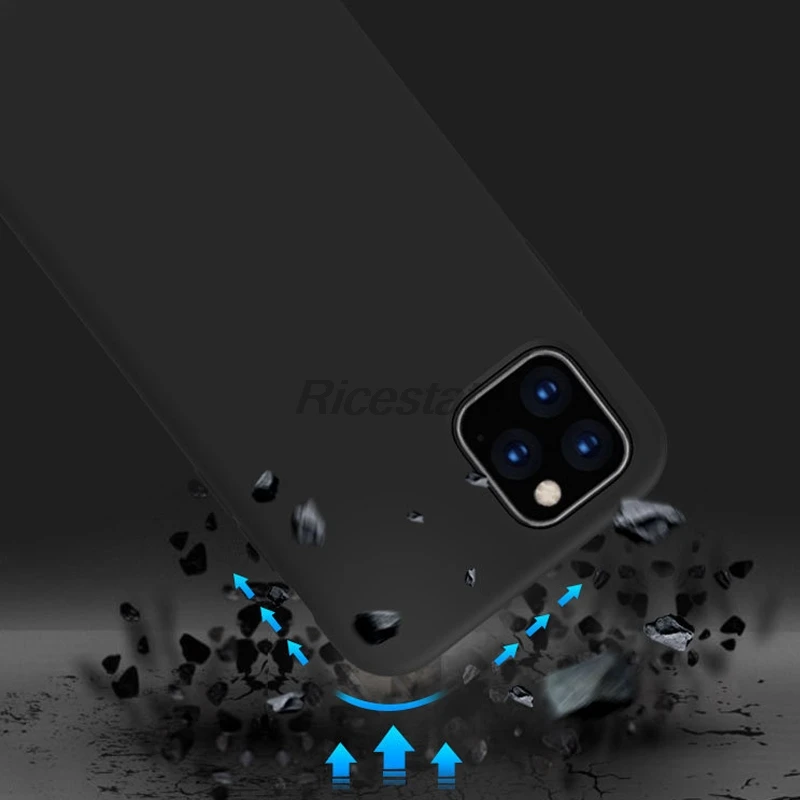 Матовый Силиконовый чехол карамельного цвета для iPhone 11Pro 11 Pro Max 12 mini MAX задняя