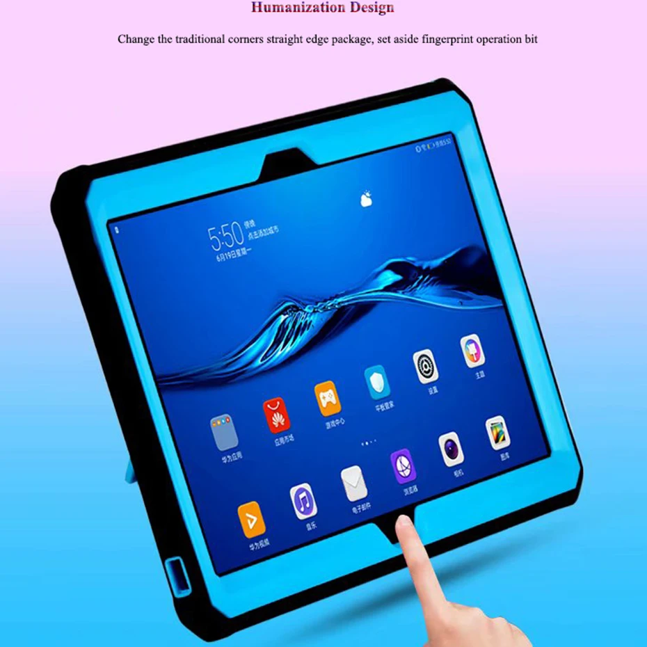 Для Huawei MediaPad M5 Lite 10 1 '' сверхмощный ударопрочный армированный чехол для