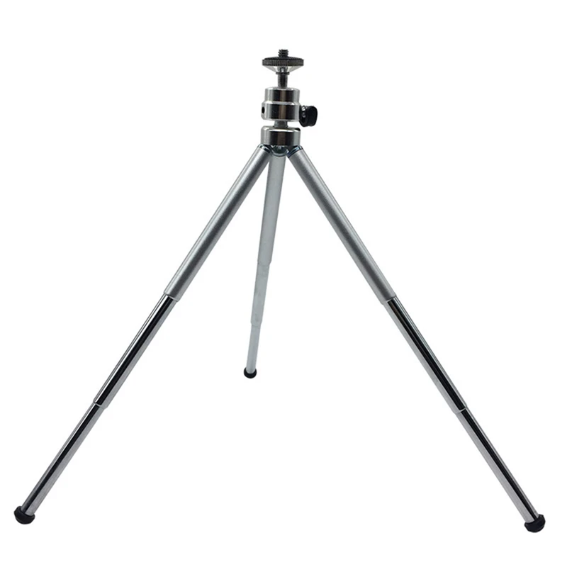 3 Sections Tripod Extendable Metal Tripods 15.5-30CM with Phone Holder For Gopro Cameras Xiaomi Iphone Samsung Huawei Phones | Электроника
