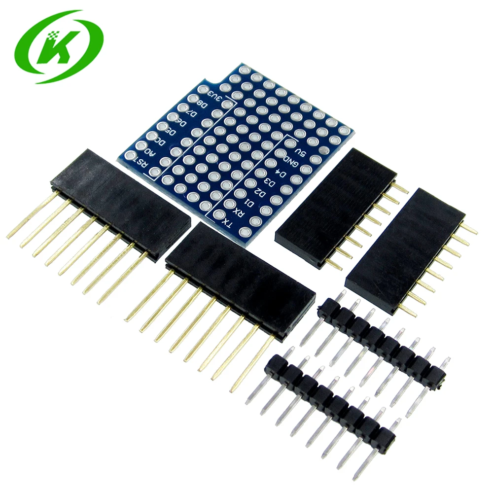 

(D19) 10PCS/LOT ProtoBoard Shield for WeMos D1 mini double sided perf board Compatible