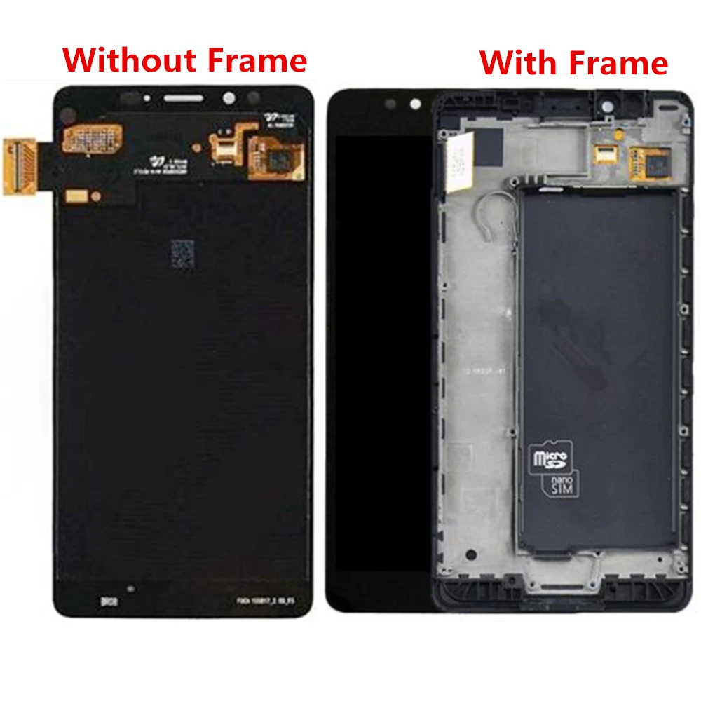 For Microsoft Lumia 950 LCD Screen and Digitizer Assembly With Front Frame Replacement!!(Black) | Мобильные телефоны и