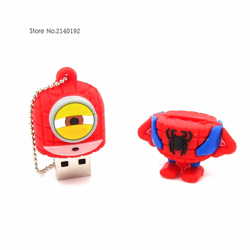 Usb флеш накопитель Super hero флешка с миньонами 32gb16гб 8 ГБ 4 Гб Суперменом Бэтменом