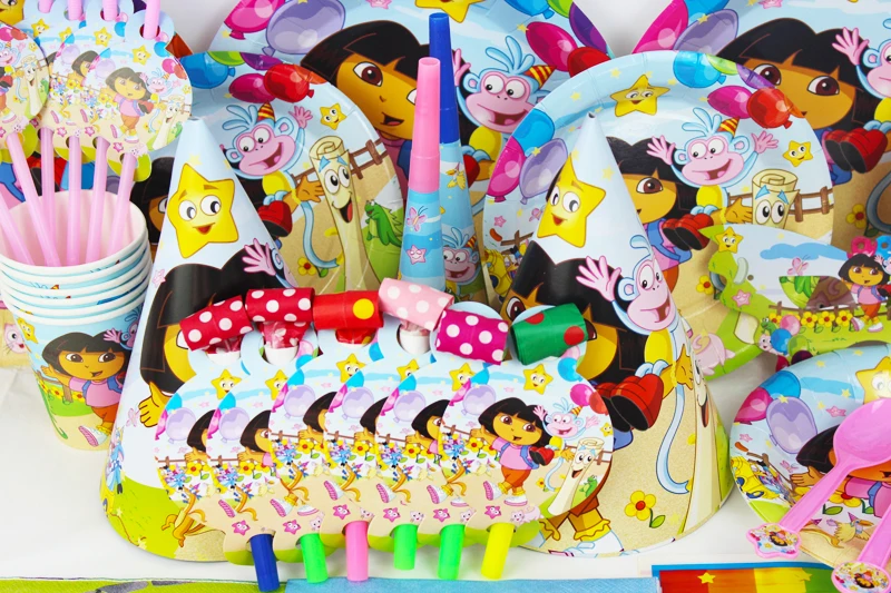 90 шт роскошный набор из 16 дизайнов Дора Кекс Девушка Свадьба Вечеринка день