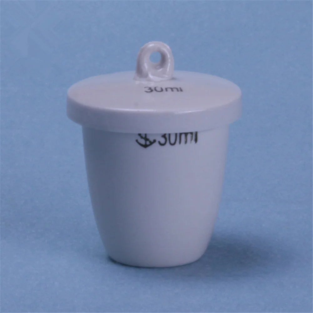 

1pcs Lab Porcelain Crucible with cover 5-300ML High temperature resistant