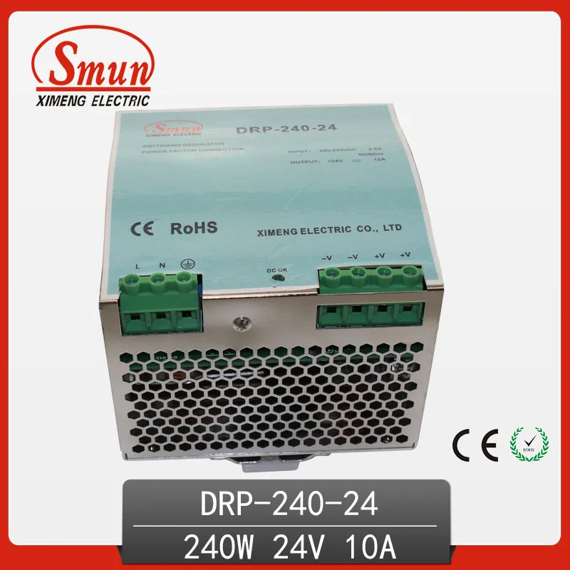 DRP 240 24 240W 24V 10A один Выход AC DC промышленные din рейку импульсный Питание|supplies light|supplies