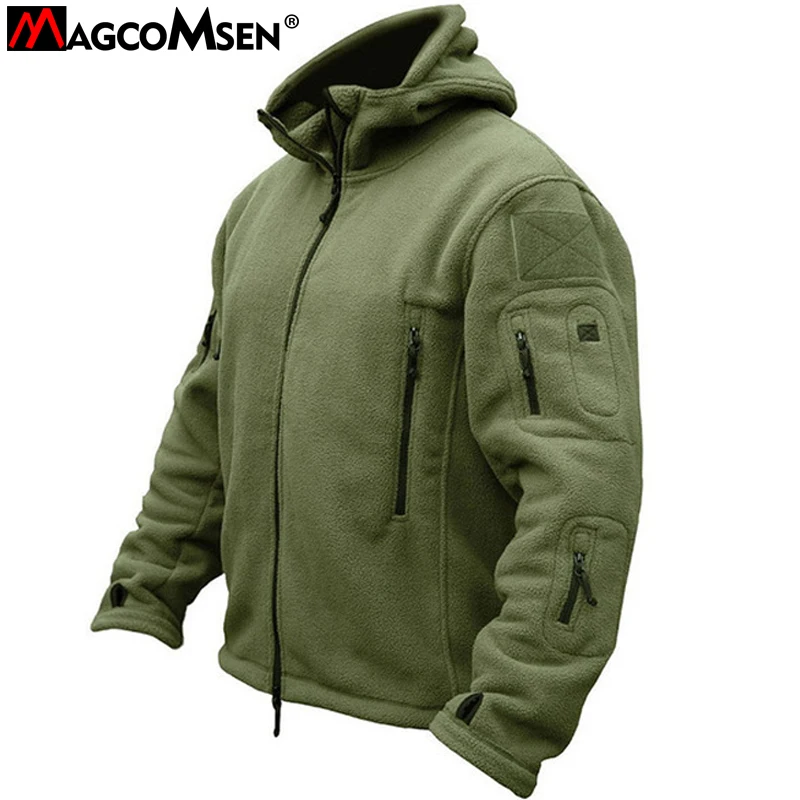 Куртка MAGCOMSEN Мужская Флисовая армейская тактическая одежда в стиле милитари для