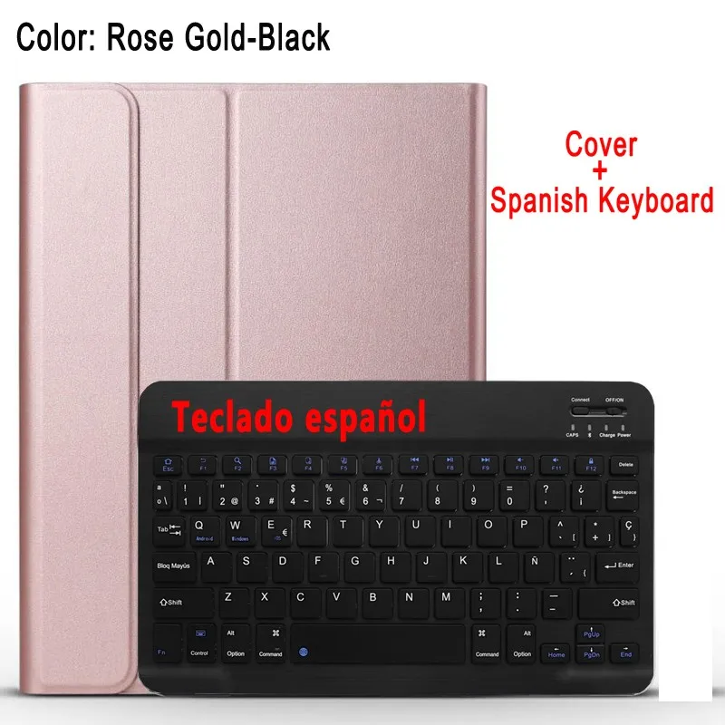Spanish Keyboard Испанская клавиатура чехол для huawei Mediapad T5 10 10,1 AGS2-L09 AGS2-W09 AGS2-L03 чехол для huawei T5 10,1 клавиатура чехол Funda - Цвет: Spanish Keyboard