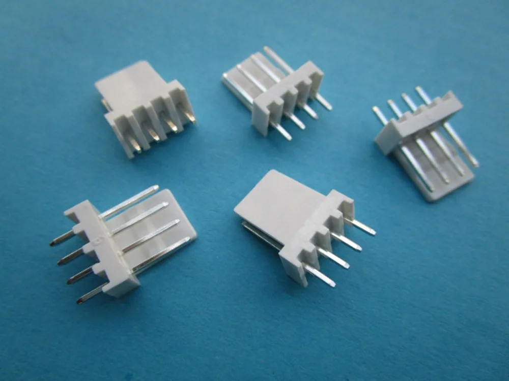60 Pcs 2510 Pitch 2.54mm 4 Pin Male Plug Connector Straight-pin | Обустройство дома