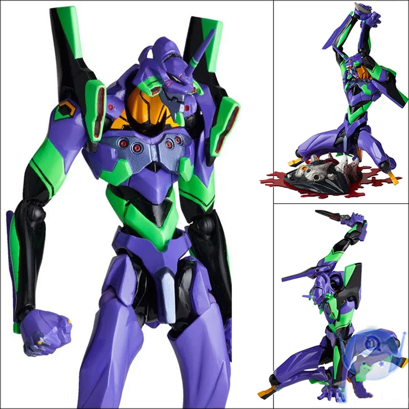 Revoltech Evangelion Evolution EV 001 GUNDAM Test Type 01 со светодиодной подсветкой ПВХ фигурка