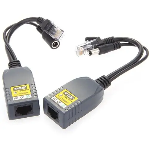MOOL 2 x PoE мощность через Ethernet кабель Пассивный сплиттер Инжектор адаптер 10/100