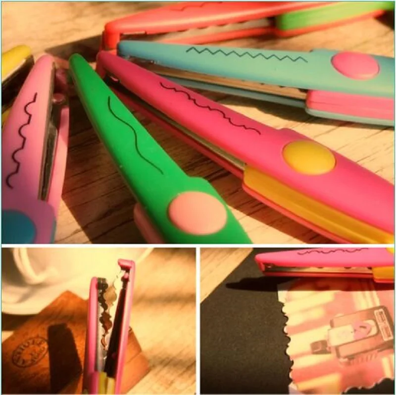 Пластиковые ножницы для фотоальбома сделай сам 5 дюймов|lace scissors|student scissorsscissor diy |