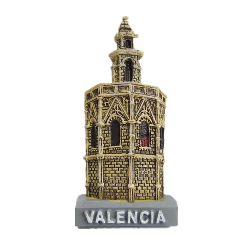 Spain Magnet Souvenir Valencia Cathedral Fridge Magnetic Stickers Home Decoration