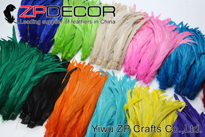 ZPDECOR шт./лот 100 35-40 см(14-16 дюймов) достаточный запас цветов петух хвост перья для карнавала украшения