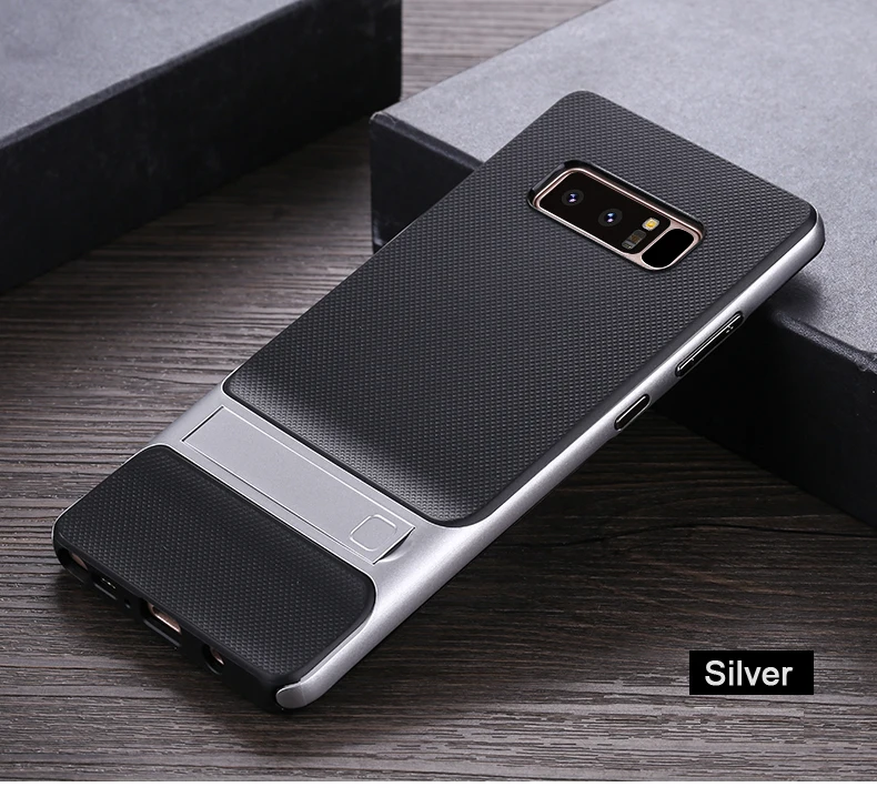 CAPSSICUM NOTE8 Kickstand чехол для samsung Galaxy Note 8 Чехлы 6,3 дюймов PC силиконовый гибкий тонкий гелевый Стенд задняя крышка оболочка