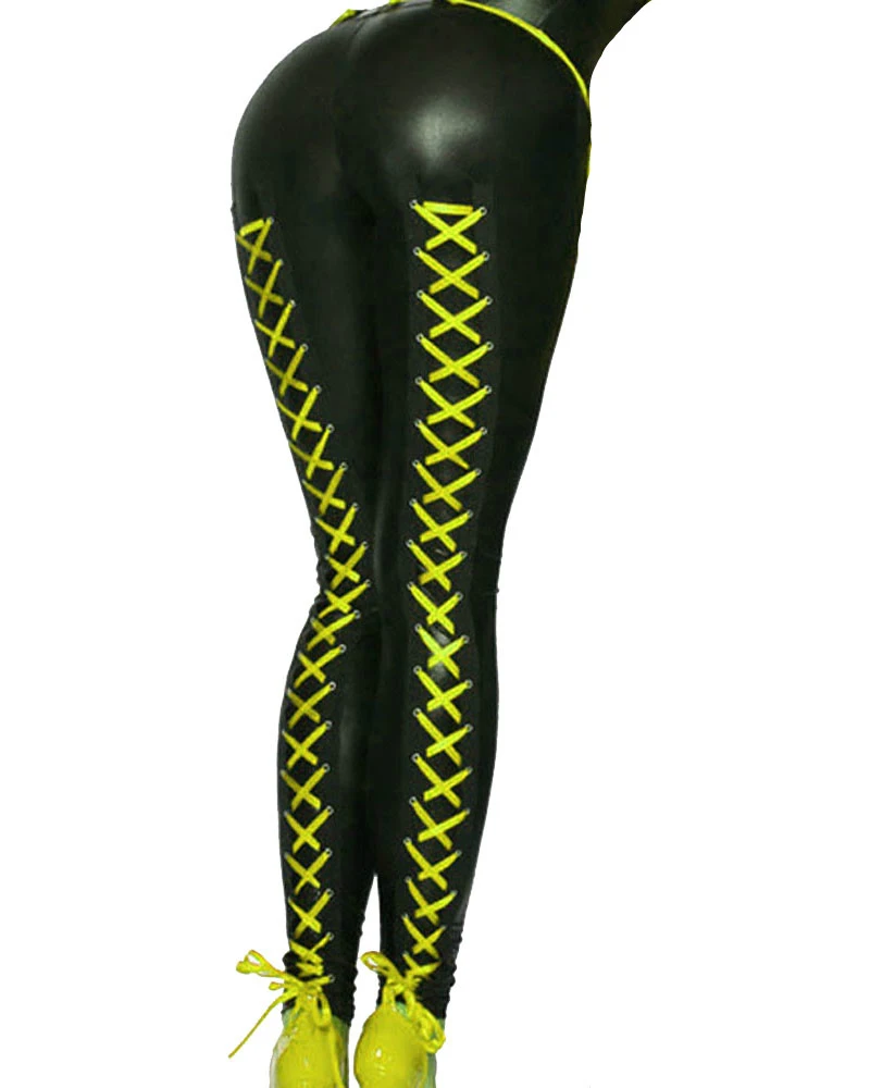 Женские леггинсы из ПУ кожи с эластичным поясом|fashion leggings|leggings fashionpunk leggings |