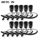 10 шт. 2-контактный PTT Динамик Микрофон для KENWOOD BAOFENG UV-5R BF-888S RETEVIS H777 RT5R RT3 RT5 RT22 RT24 рация C9021A