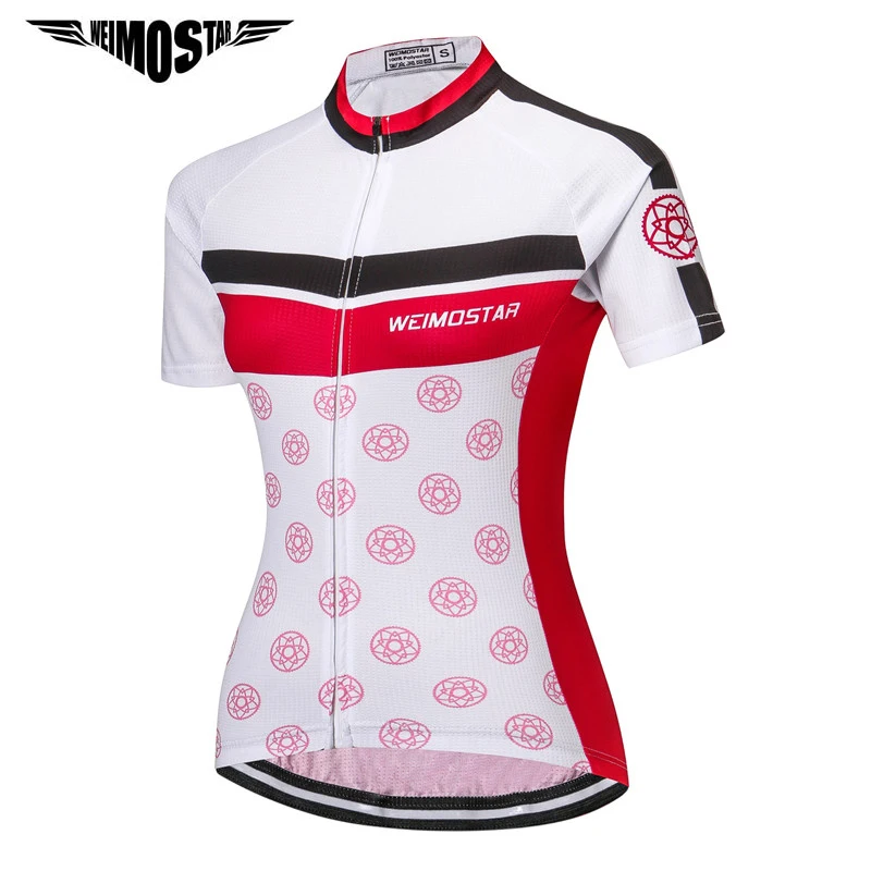 

Weimostae 2018 Women Cycling Jersey Summer Short Sleeve mtb Bike Jersey Downhill Bicycle Wear Quick Dry Cycling Clothing Maillot