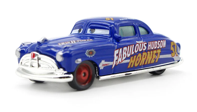 Оригинальные Pixar; автомобили; литье под давлением Doc Сказочный Hudson Hornet металлический сплав милый игрушечный автомобиль для детей 1:55 Свободный Новое - Цвет: DocHudson