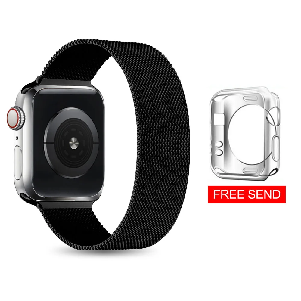 Спортивный силикон нейлон нержавеющая сталь Миланский ремешок для Apple Watch с 42 мм 38