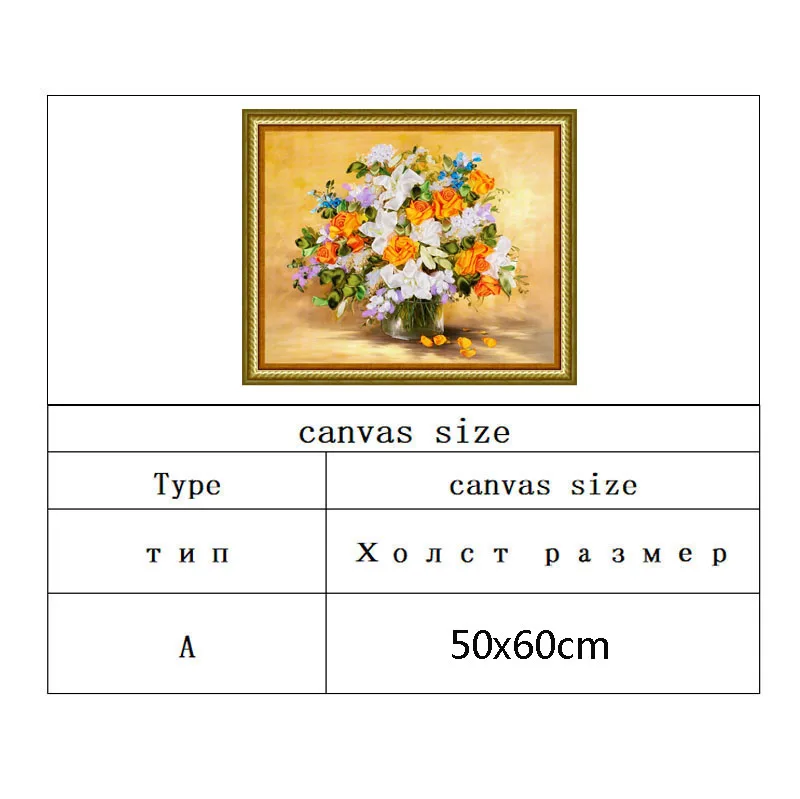 3D DIY cross stitch kit needlework diamond satin Ribbon embroidery painting Unique craft gift wall stickers 10pcs/set | Дом и сад
