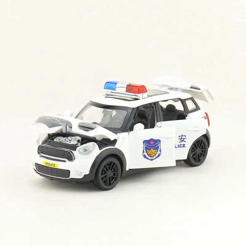 

Free Shipping/Diecast Toy Model/1:36 Scale/MiNi Cooper S Countryman Police/Pull Back Car/Sound & Light/Educational Collection