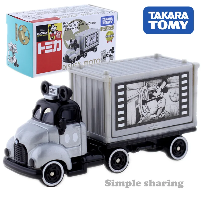 Takara Tomy Tomica Disney Motors Микки Маус 1928 модель грузовика Литые металлические детские
