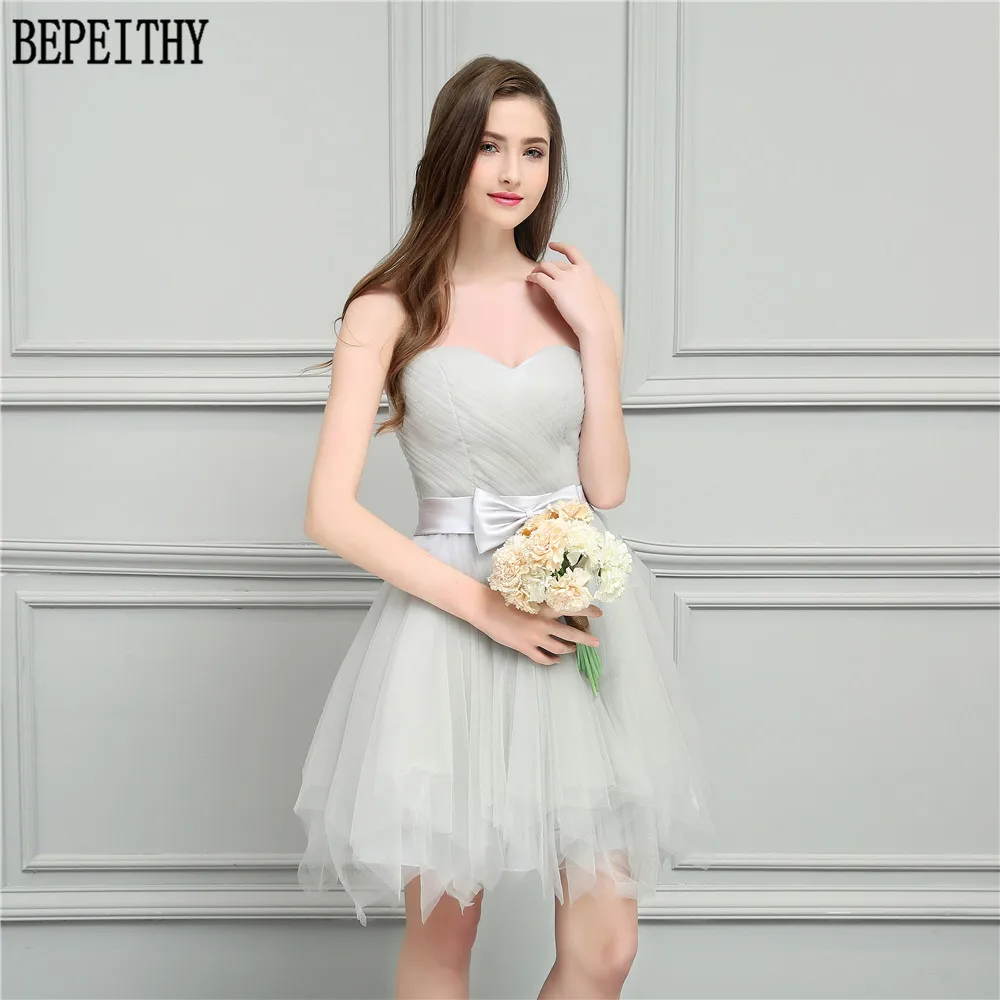 Женское платье для выпускного BEPEITHY короткое ТРАПЕЦИЕВИДНОЕ ПЛАТЬЕ подружки