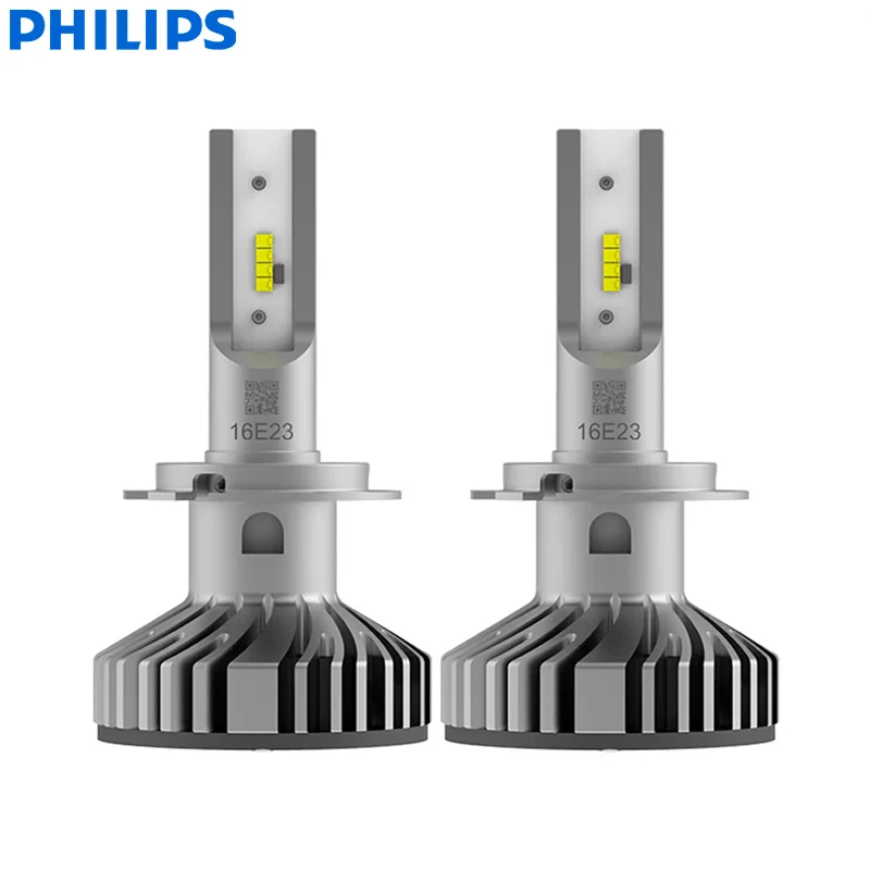 Philips X-treme Ultinon светодиодный H4 H7 H8 H11 H16 9005 9006 HB3 HB4 12 в 6000 К Автомобильный светодиодный головной светильник Автомобильные противотуманные фары+ 200% ярче(двойной