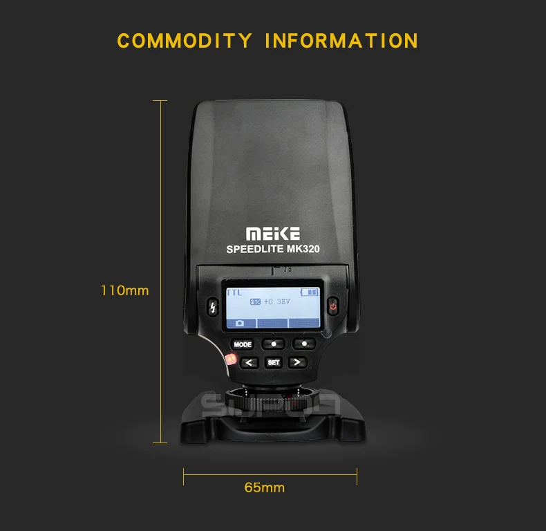 Вспышка Meike MK320 TTL Speedlite MK 320 для Olympus E M10 OM D M5 II M1 ручка PL6 PL7 P5 PL5 Panasonic Lumix|flash speedlite|meike