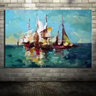 Ручная роспись холст картина Современное Абстрактное Искусство Плакат Парусная живопись маслом настенные картины для гостиной домашний декор настенное искусство