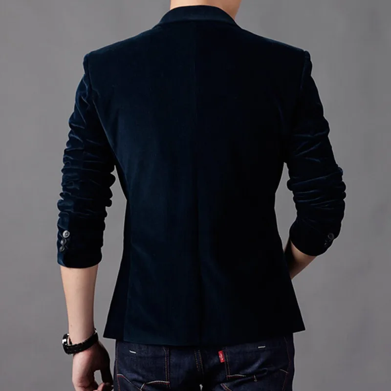 HCXY Осенняя мода Повседневное Slim Fit пиджак Для мужчин s одноцветное Цвет