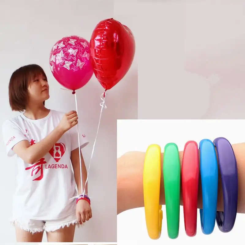 Случайные 200 шт пластиковые браслеты в форме шаров подшипник подвесной шар